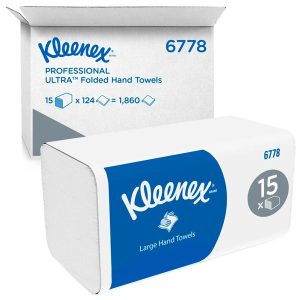 KLEENEX® UltraToalhas de Mão Grandes 21,5 x 31,8 cm 2Fls 15 x 124 serv