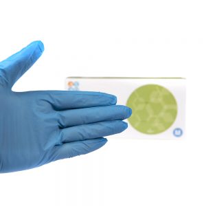 LUVAS DESCARTÁVEIS NITRILO AZUL Sem pó 100 Unid